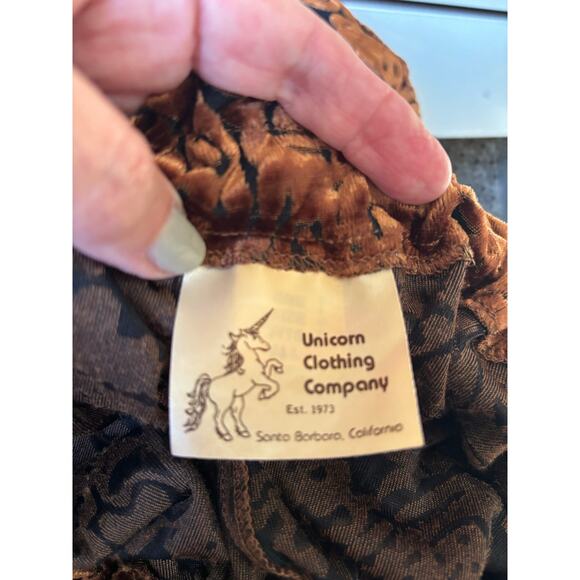 Burnout velvet top, black/brown, Renaissance, ethereal, mystical, romantic - Picture 6 of 7